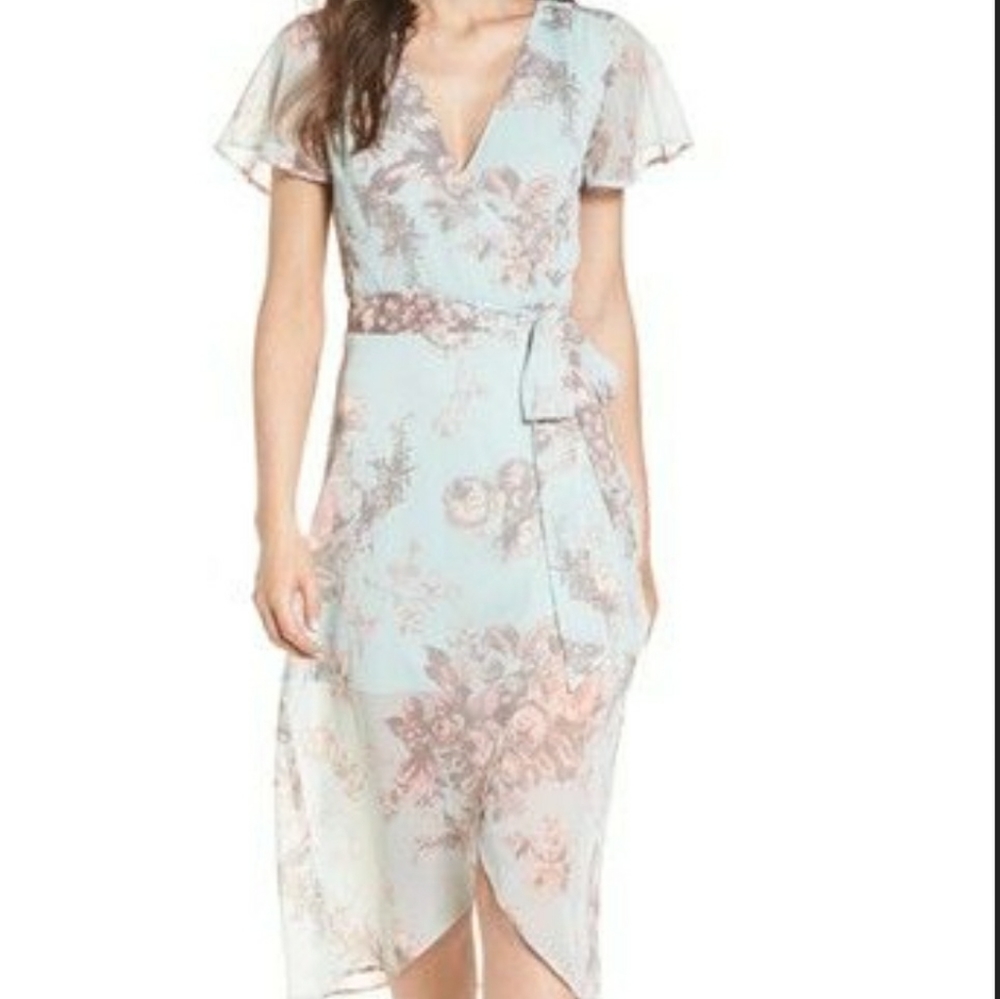 Leith midi wrap dress, size XS